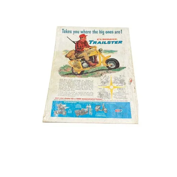 🧭 Outdoor Life Aug 1961 Vintage Magazine Canoe Cover + Trailster Ad Midcentury - Picture 2 of 3